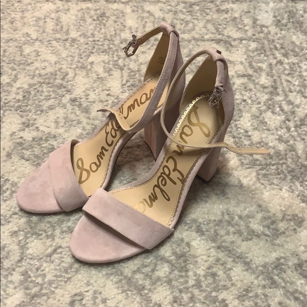 Sam Edelman Block Heels pink suade